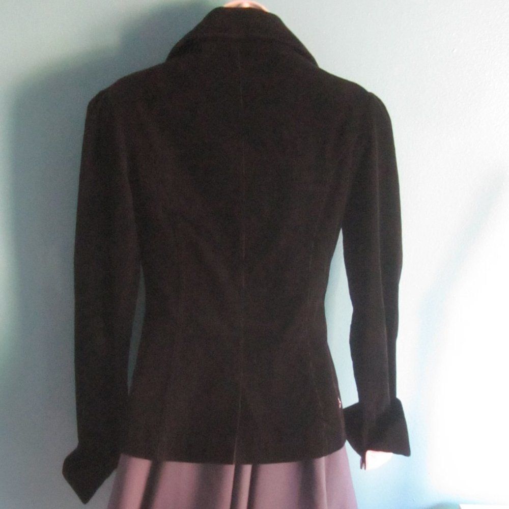 Volcom Womens Size Xs Black Button Front Collared… - image 4